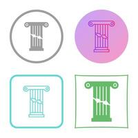 Broken Pillar Vector Icon