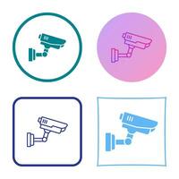 icono de vector de cámara de seguridad