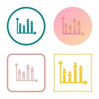 Candidate Graph Vector Icon