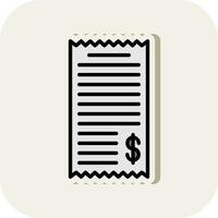 Shopping Receipt Vector Icon Design