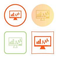 Online Stats Vector Icon