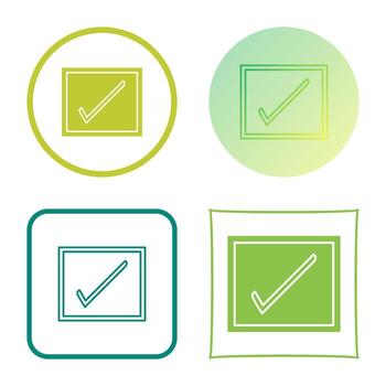 Checkbox Vector Icon