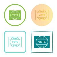 Vote Sticker Vector Icon