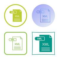 icono de vector xml