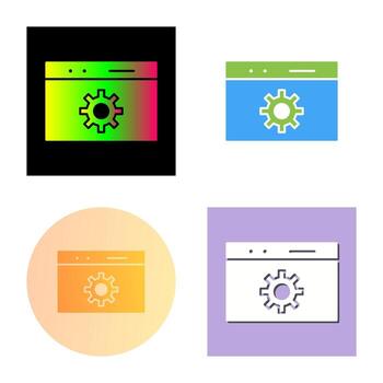icono de vector de optimización web único