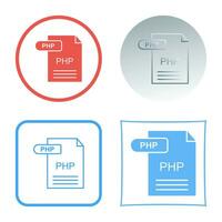 icono de vector de php