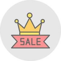 Sale Crown Vector Icon Design