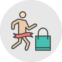 Shopping Marathon Vector Icon Design