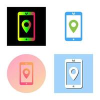 Unique GPS Service Vector Icon