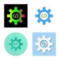 Unique Code Optimization Vector Icon