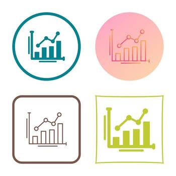 icono de vector de gráfico de barras