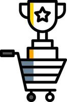 Shopping Contest Trophy Vector Icon Design