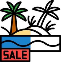 Sale Oasis Vector Icon Design