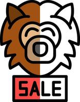 Sale Werewolf Vector Icon Design