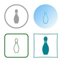 Unique Bowling Pin Vector Icon