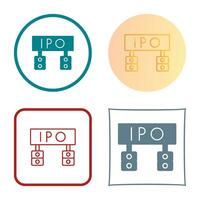 icono de vector de ipo