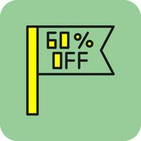 Percentage Off Vector Icon Design