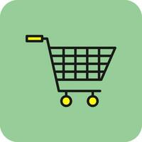 Shopping Cart Carousel Vector Icon Design