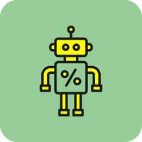 descontado robot vector icono diseño