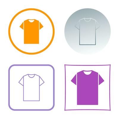 Plain T Shirt Vector Icon