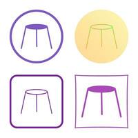 Unique Stool Vector Icon