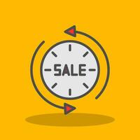 Sale Time Traveler Vector Icon Design