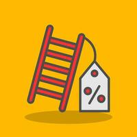 Discount Ladder Vector Icon Design