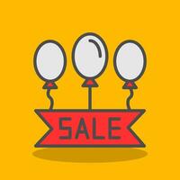 Sale Balloons Vector Icon Design