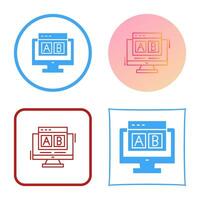 AB Testing Vector Icon