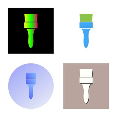 Unique Brush Vector Icon