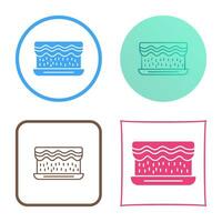 Unique Cream Cake Vector Icon