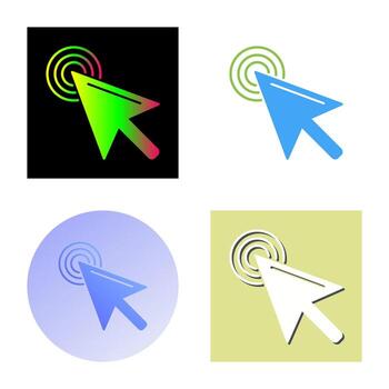 Unique Click Vector Icon