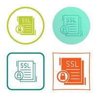 icono de vector de ssl