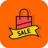 Sale Ribbon Vector Icon Design