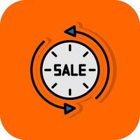 Sale Time Traveler Vector Icon Design