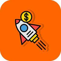 Sale Rocket Vector Icon Design