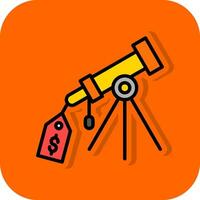 Price Tag Telescope Vector Icon Design