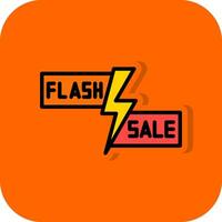 Flash Sale Lightning Vector Icon Design