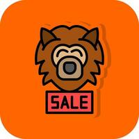 Sale Werewolf Vector Icon Design