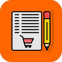 Shopping List Vector Icon Design