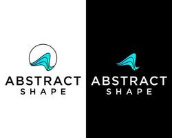Geometric abstract shape circle logo design. vector