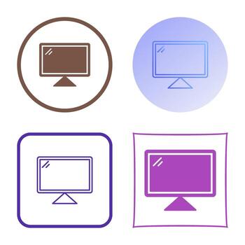 icono de vector de computadora