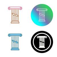 Broken Pillar Vector Icon