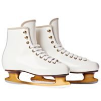 Pair of Figure Ice Skates on isolated Background. png