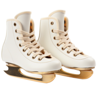 Pair of Figure Ice Skates on isolated Background. png