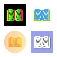 Unique Textbook Vector Icon