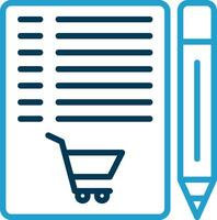 Shopping List Vector Icon Design