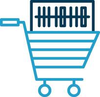 Shopping Barcode Vector Icon Design