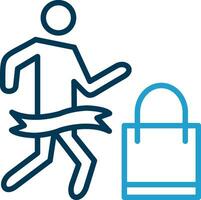 Shopping Marathon Vector Icon Design