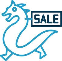 Sale Dragon Vector Icon Design